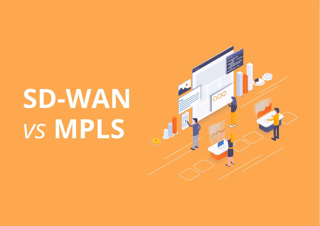 SD-WAN ile MPLS karşılaştırmasını gösteren grafik
